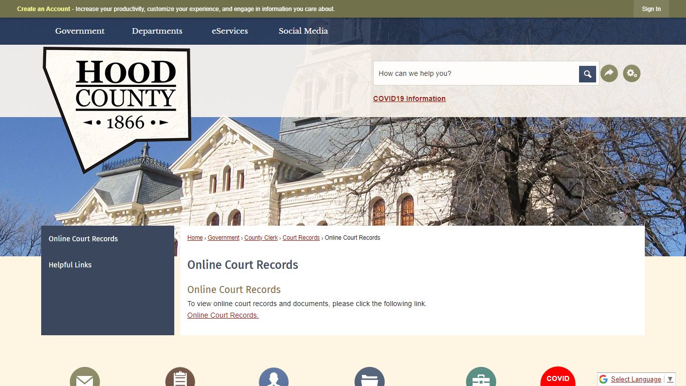 Online Court Records | Hood County, TX - Official Website