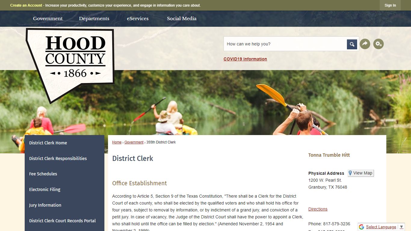 District Clerk | Hood County, TX - Official Website